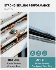 HZE screw-cover track for RV trim ensures a seamless exterior finish.
