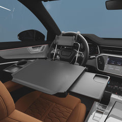 HZGAMER steering tray main surface used as a meal and work area in car.