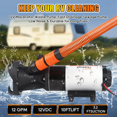 hzhdven dual blade macerator reduces clogs with finer grinding.
