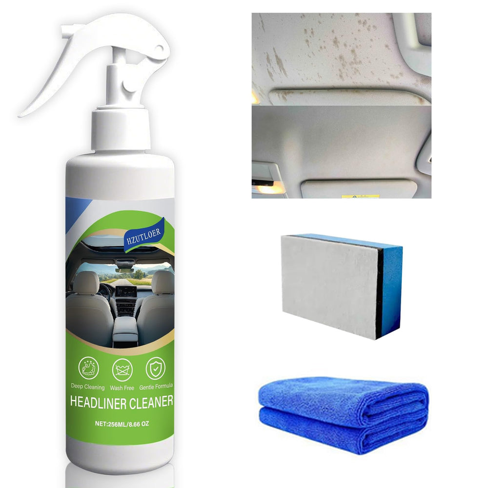 Hzutloer car ceiling cleaner bottle 256ml ready for interior stain removal