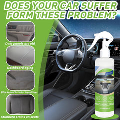 Hzutloer car interior cleaner foam removes grime from seats and consoles
