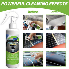 Hzutloer headliner cleaner application on fabric roof surface