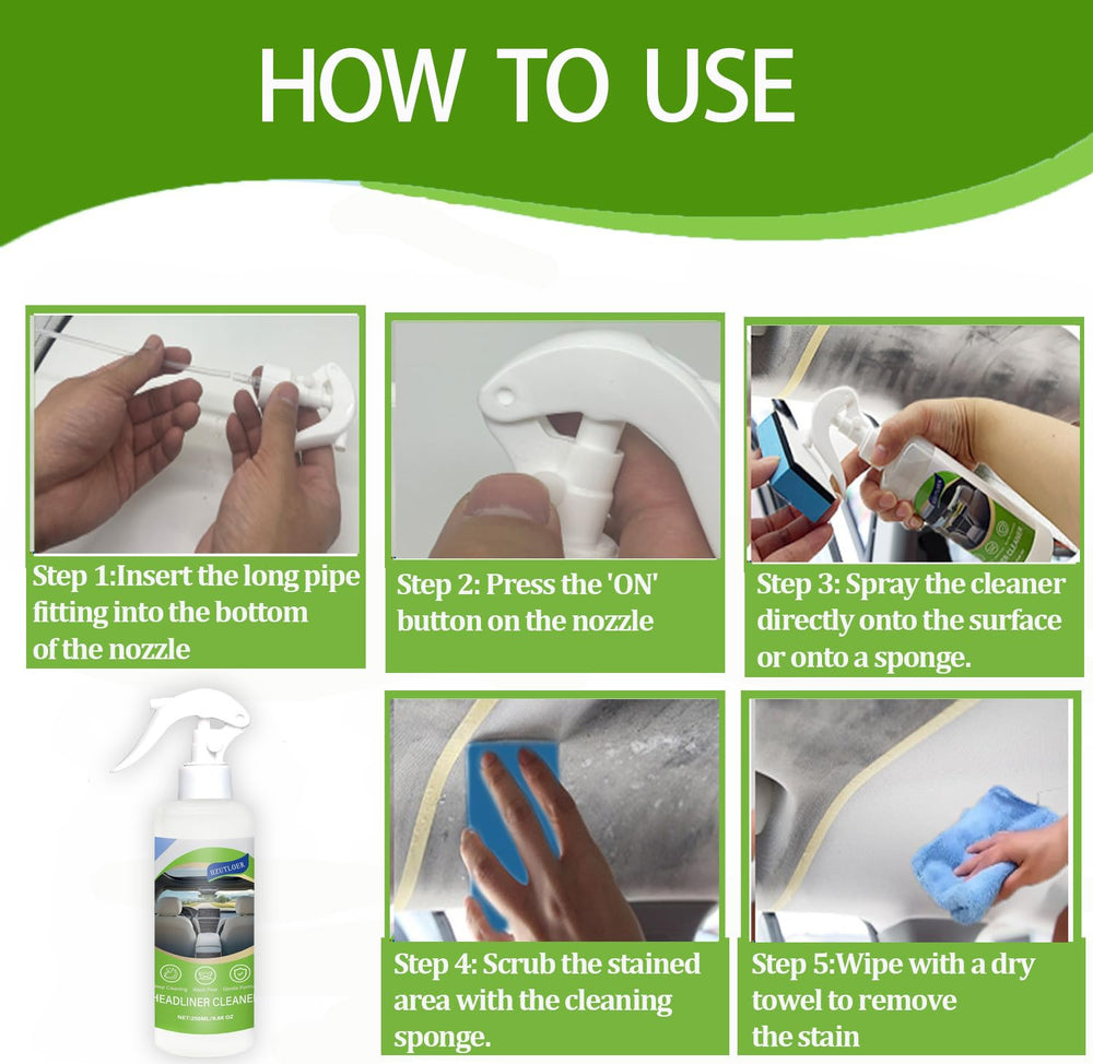Hzutloer leather and plastic cleaner application preserves texture and gloss