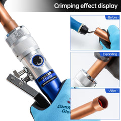 IBOSAD compact aluminum alloy swaging tool for on-site work.
