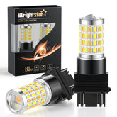 iBrightstar switchback white bulbs with projector lens for daytime visibility.