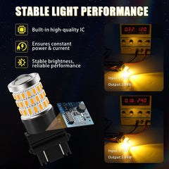iBrightstar 2-pack amber turn-signal bulbs for easy plug-and-play replacement