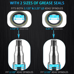 iBroPrat grease seals 22333TB 10-36 for adaptable shaft sizes
