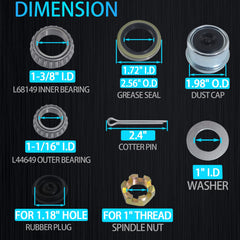iBroPrat extra washers and shims included for on-hand repairs