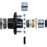 iBroPrat trailer hub kit with 5-bolt 4-5 inch hub for 3,500 lb axles