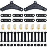 iBroPrat trailer shackle kit components ready for easy installation