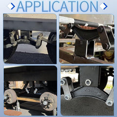 iBroPrat trailer shackle kit ready for 3,500–5,200 lbs capacity