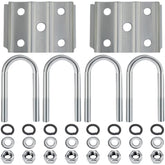 iBroPrat U-bolt kit secures a 2 3/8 inch axle with 3500 lbs capacity