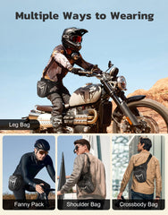 iBytoc thigh bag leg-strap two compartments keeps essentials organized on the go.