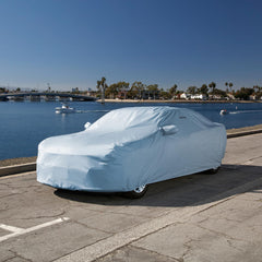 iCarCover Mustang waterproof seams prevent leaks and moisture buildup.