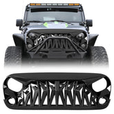 ICARS front grill shark grille for Jeep Wrangler JK/JKU adds bold road presence