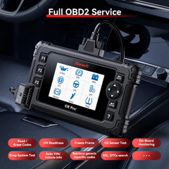 CR Pro+ screen listing 49 resets and 46 maintenance services