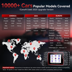 iCarsoft E660 auto VIN retrieval speeds vehicle identification
