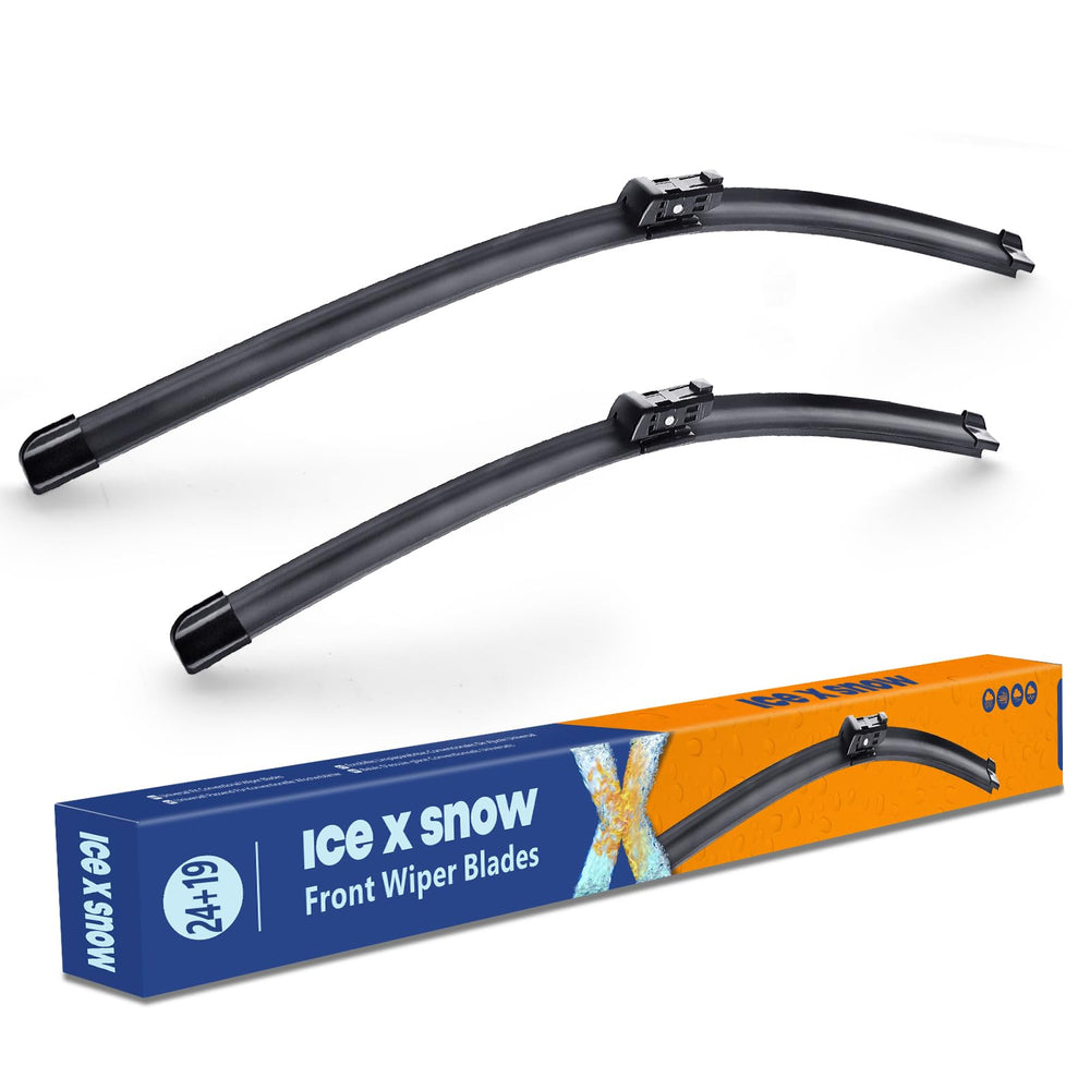 icexsnow 24-19 wiper blades installation: easy clip-on, tool-free fitting.