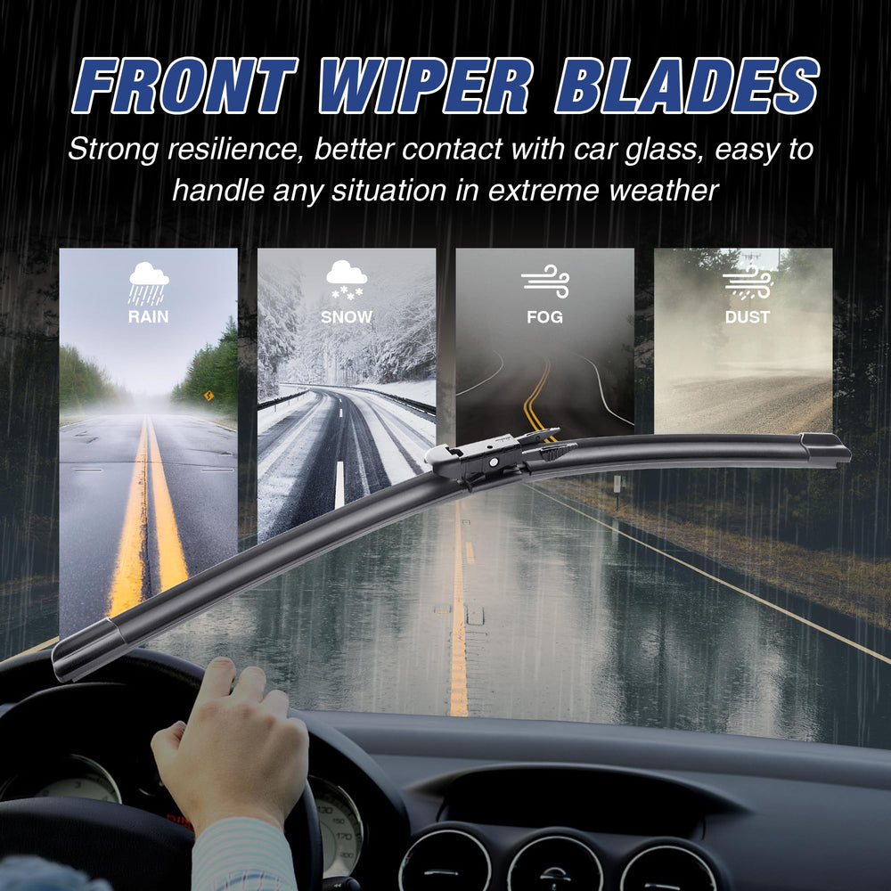 icexsnow streak-free noise-free wipe demonstrates quiet driving comfort.