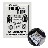 Ickimee paper floor mats for cars folded and ready to install protecting upholstery