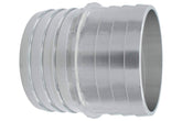 ICT Billet 2-inch hose barb splice coupler in aluminum for durable hose connections