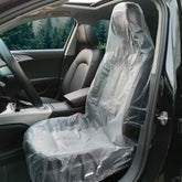ICWEIMEI 100-pack disposable seat covers protect car interiors during travel.