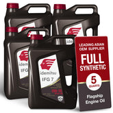 Idemitsu IFG7 1-quart bottle shows 0W-16 flow for startup protection.