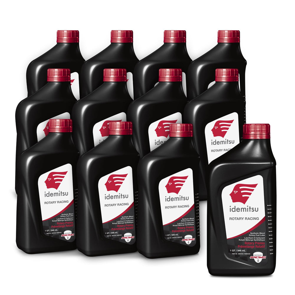 Idemitsu Premix Rotary Racing 1QT bottle with clear labeling for easy measuring.