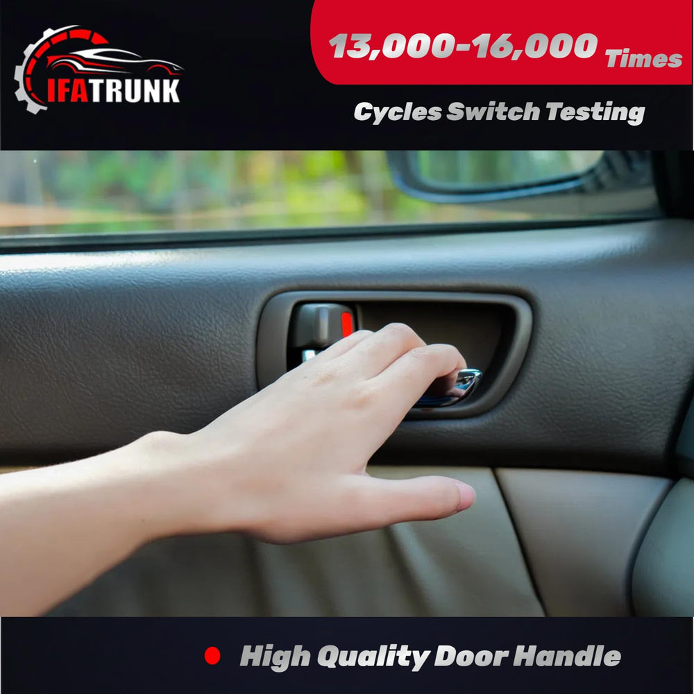 IFATRUNK packaging for beige interior door handle set, ready for replacement