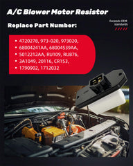 IFATRUNK Ram 3500 blower resistor installation for manual AC