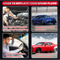 IFATRUNK Spark plugs installed for potential improved engine efficiency.
