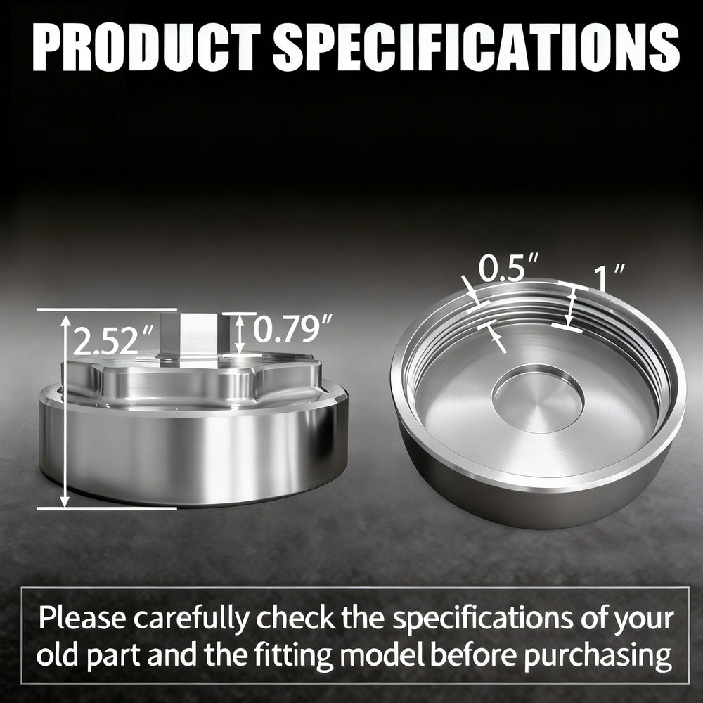 iFJF billet aluminum cap CNC precision for durable, leak-resistant performance.