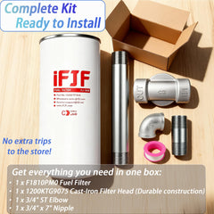 iFJF cast iron filter head rugged design supports long-lasting filtration