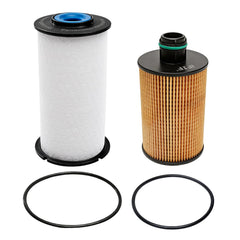 iFJF fuel filter 68235275AA close-up highlighting filtration media for cleaner diesel flow.