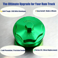 iFJF green billet cap adds rugged look and durability