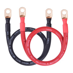 iGreely 2 AWG battery cable with crimped lug for reliable power connections