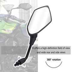 IHOTDER wide field of view mirror improves traffic and pedestrian awareness.