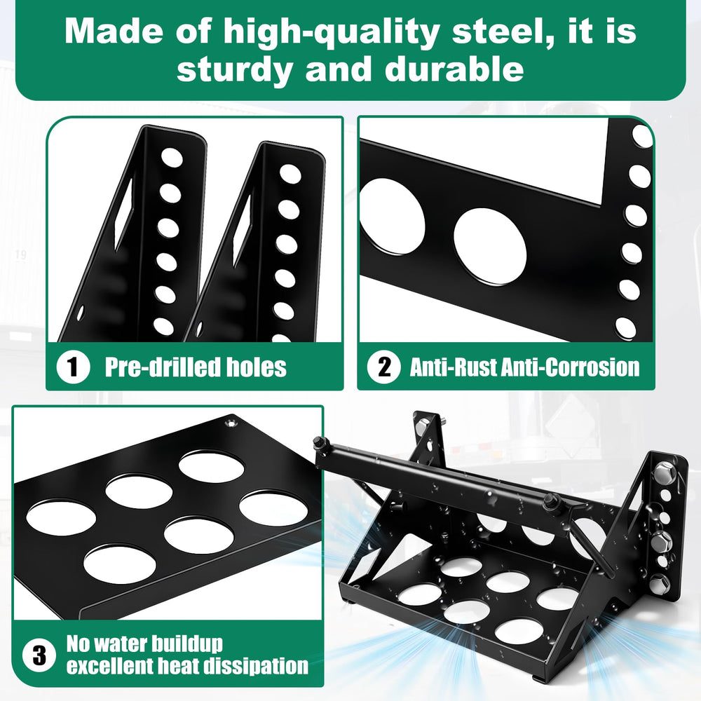 IHOUMEX anti-corrosion black coating protects the tray in marine environments.