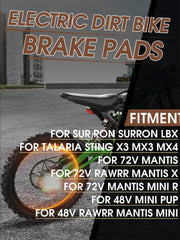 IUVWISN 72V Mantis brake pads for strong, predictable braking.