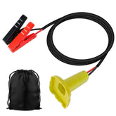IIXWUQ jumper cables with Ryobi 18V adapter ready for roadside boosts