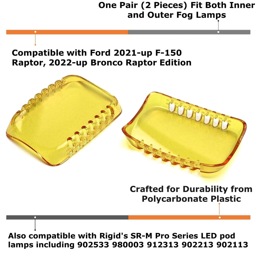 iJDMTOY selective yellow lens on Bronco Raptor improves low-visibility signaling