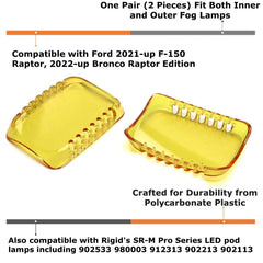 iJDMTOY selective yellow lens on Bronco Raptor improves low-visibility signaling