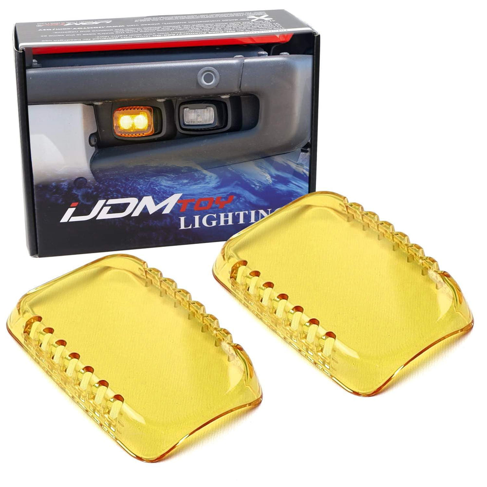 iJDMTOY 2500K yellow fog light cover on F-150 Raptor enhances color-selective lighting