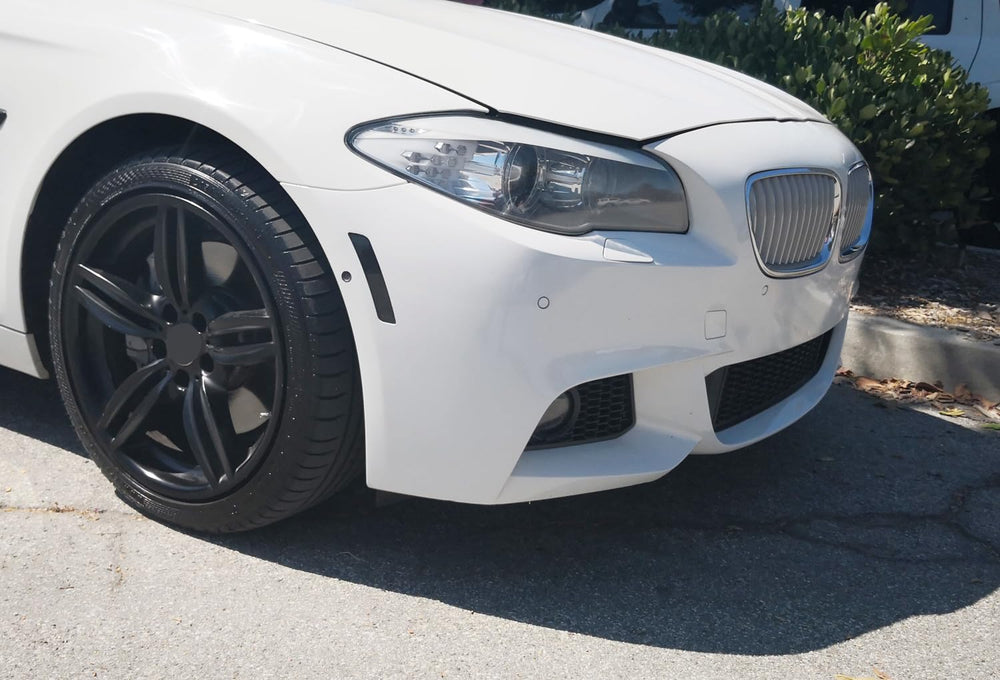 iJDMTOY smoked front bumper side marker for BMW F10/F11 gives a bold, cohesive look