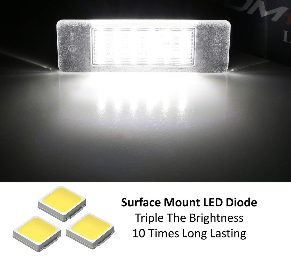 iJDMTOY Infiniti Q50 license plate light for sharper rear lighting.
