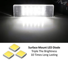 iJDMTOY Infiniti Q50 license plate light for sharper rear lighting.