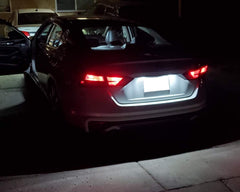 iJDMTOY license plate light installed in trunk area during upgrade.
