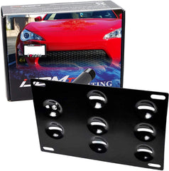 iJDMTOY No-Drill Front Bumper Mount for precise plate relocation without drilling