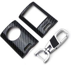 iJDMTOY sleek black carbon fiber pattern enhances key fob styling.