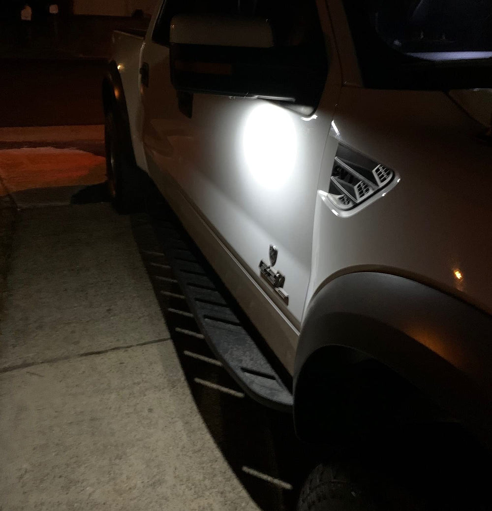 iJDMTOY puddle light for Ford Explorer, enhances doorway visibility